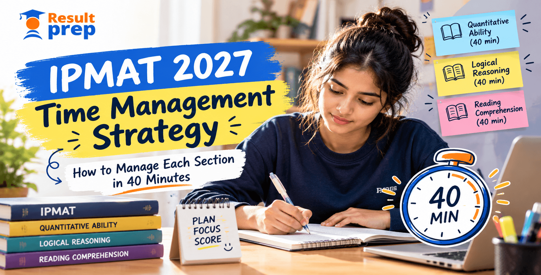 IPMAT 2027 Time Management Strategy: How to Manage Each Section in 40 Minutes