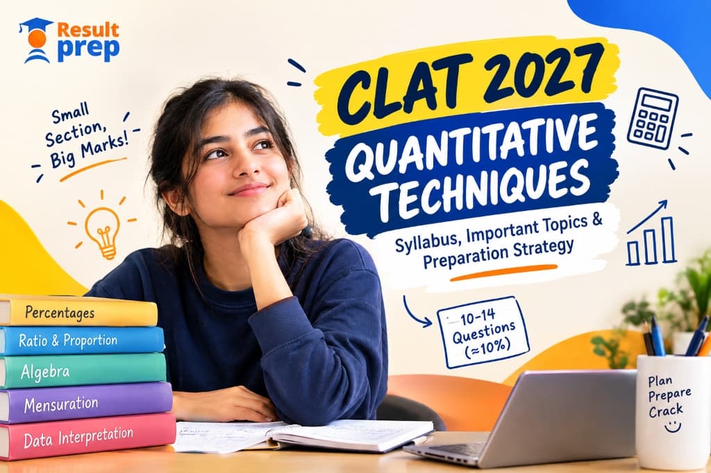 CLAT 2027 Quantitative Techniques: Syllabus, Important Topics & Preparation Strategy