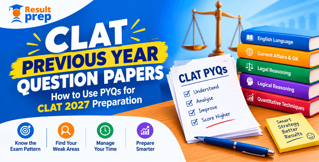 CLAT Previous Year Question Papers: How to Use PYQs for CLAT 2027 Preparation