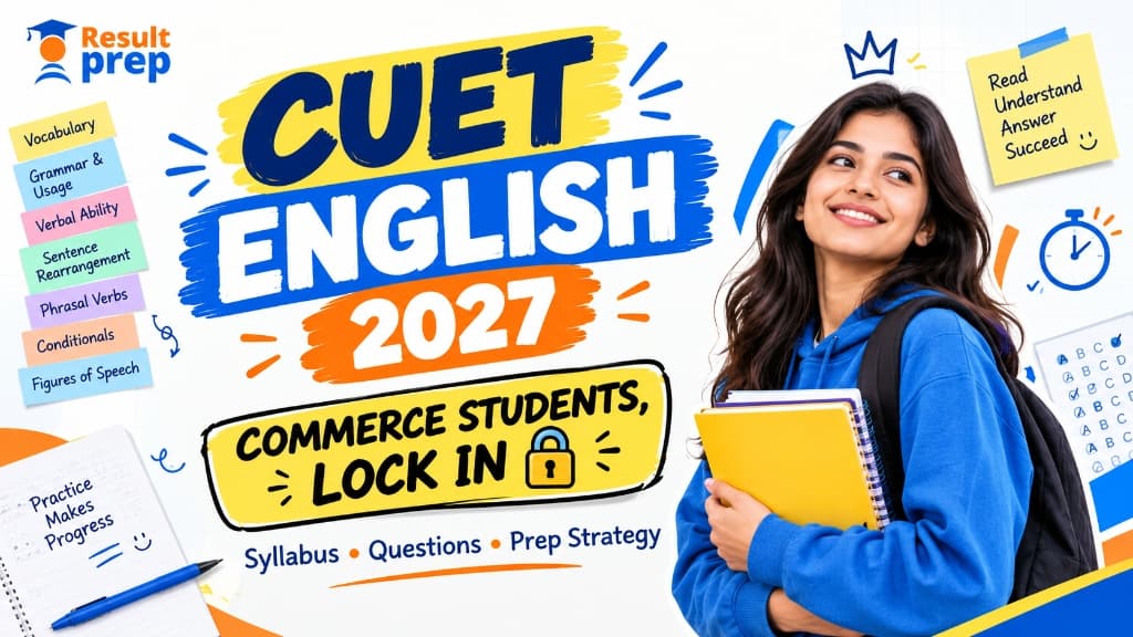 CUET English Syllabus 2027 for Commerce Students: Topics, Question Types and Preparation Strategy