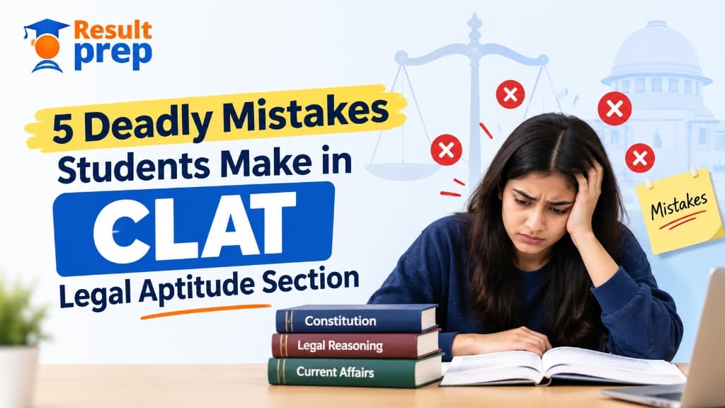 5 Deadly Mistakes Students Make in CLAT Legal Aptitude Section