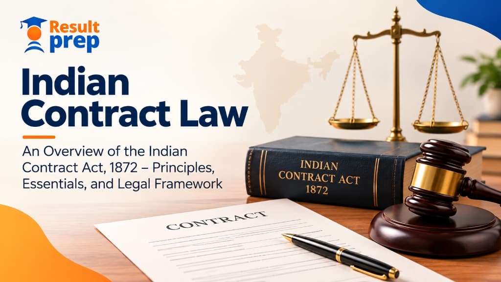 Indian Contract Law: An Overview of the Indian Contract Act, 1872 – Principles, Essentials, and Legal Framework