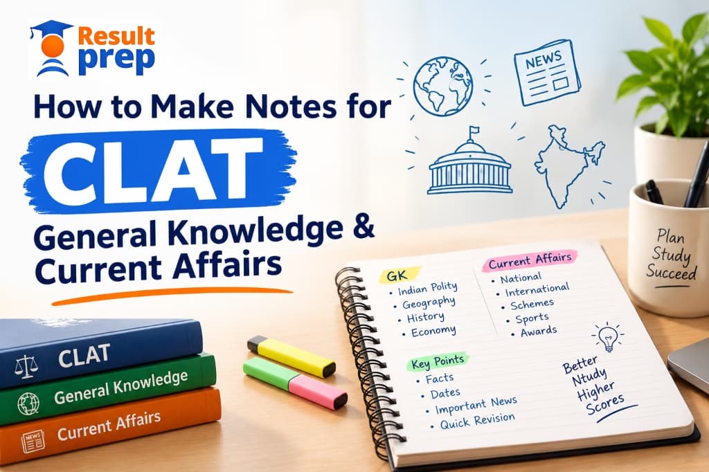 How to Make Notes for CLAT General Knowledge & Current Affairs