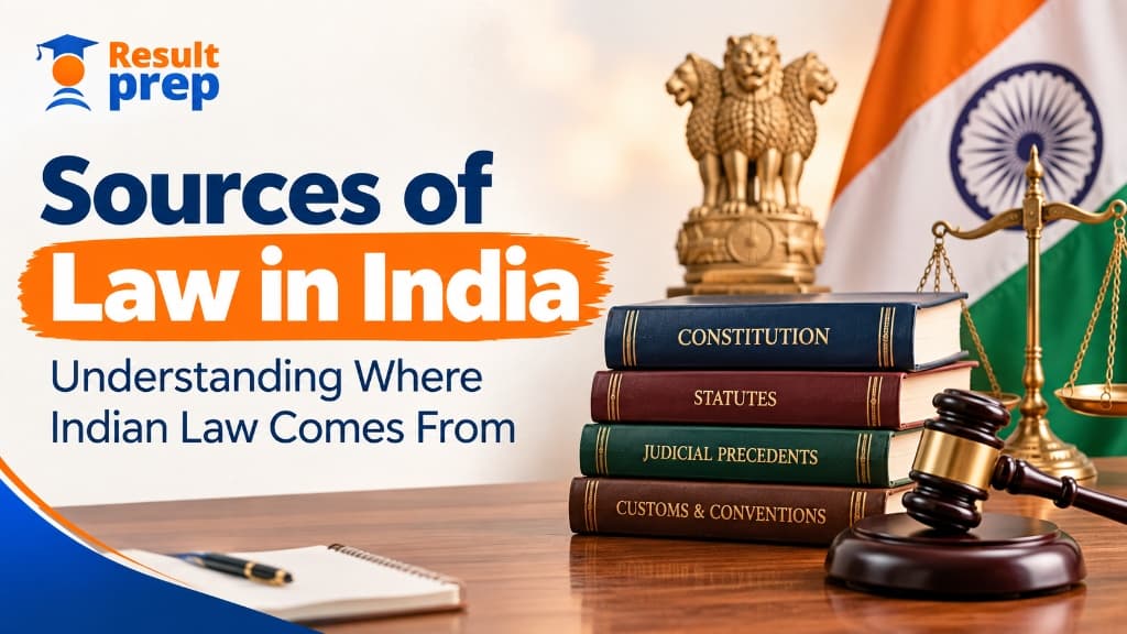 Sources of Law in India: Understanding Where Indian Law Comes From