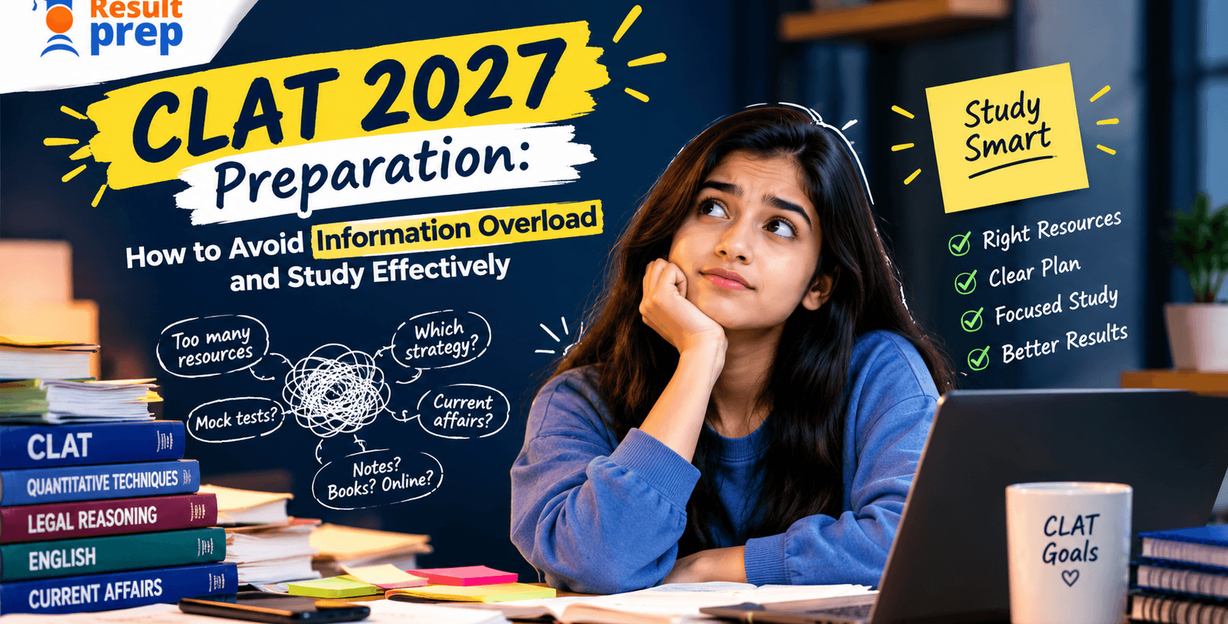 CLAT 2027 Preparation: How to Avoid Information Overload and Study Effectively
